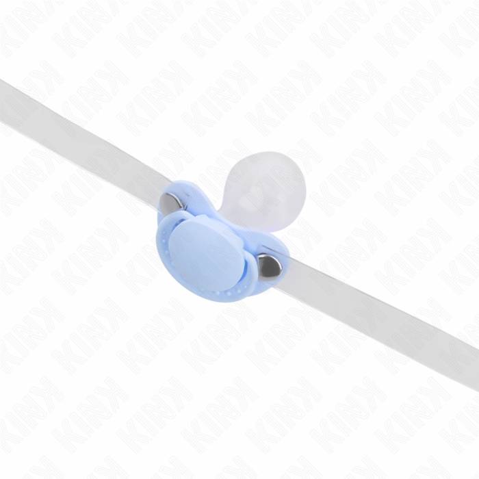 KINK - MORDAÃA EM FORMA DE CHUPETA AZUL CLARO 5,5 x 4 CM AJUSTÃVEL 43-60 CM