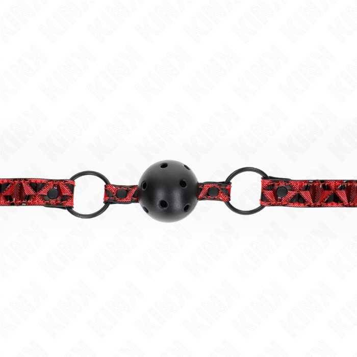 KINK - BOLA PADRÃO DIAMANTE 4,5 CM GAG MODELO 2 64,5 CM AJUSTÃVEL 42-60 CM