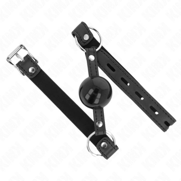 KINK - MORDAÃA BOLA TPE 4 CM COM FECHADURA PRETA 60 x 2 CM