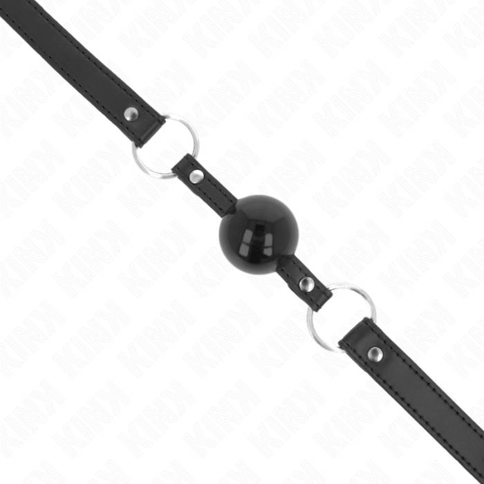 KINK - MORDAÃA BOLA TPE 4 CM COM FECHADURA PRETA 60 x 2 CM