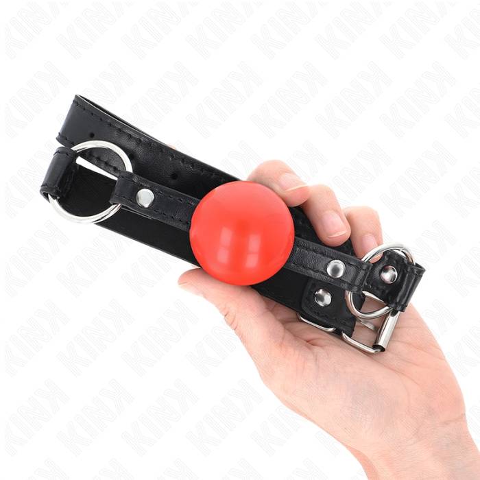 KINK - BOLA TPE VERMELHA MORDAÃA 4 CM 60 x 2 CM