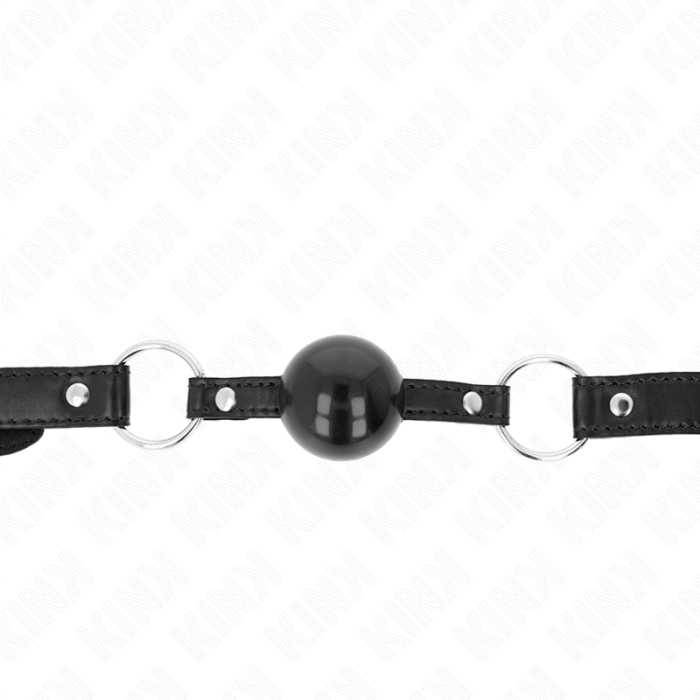 KINK - BOLA TPE PRETA MORDAÃA 4 CM 60 x 2 CM