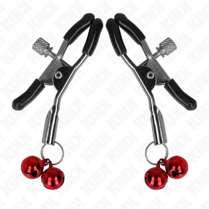 KINK - GRAMPO DE BICO DUPLO SINO VERMELHO 6 CM