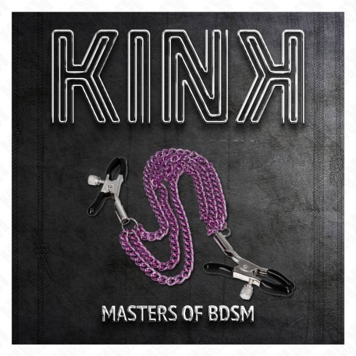 KINK - PINÃAS PARA BICOS COM 3 CORRENTES ROXO 20/23/28 CM