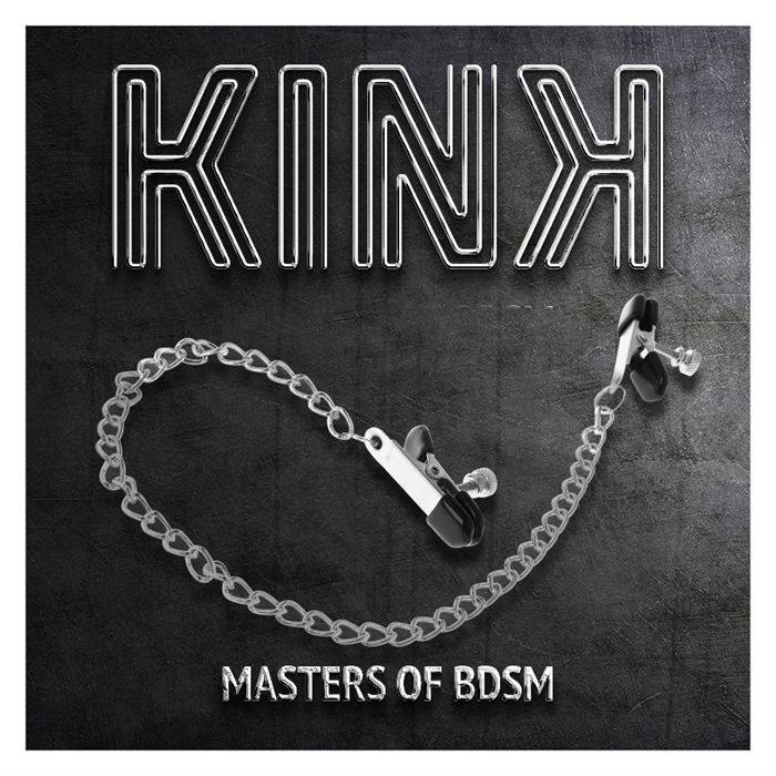 KINK - PINÃAS DE CORRENTE PLANA PRATA 34 CM