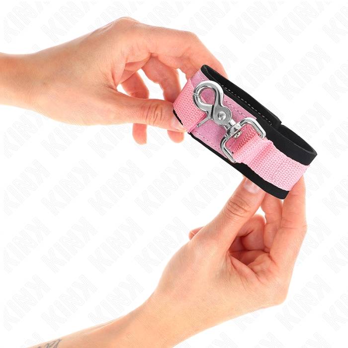 KINK - PUNHOS DE NEOPRENE AJUSTÃVEIS ROSA AJUSTÃVEIS 22-34 CM