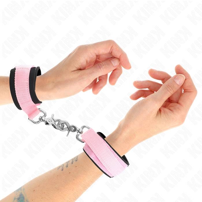 KINK - PUNHOS DE NEOPRENE AJUSTÃVEIS ROSA AJUSTÃVEIS 22-34 CM