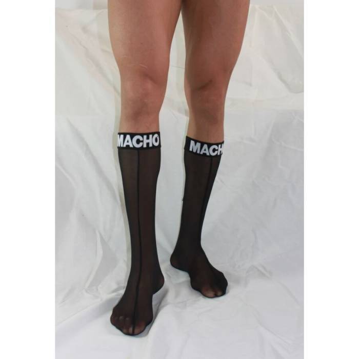 MACHO - MEIAS FINAS TAMANHO ÃNICO PRETO