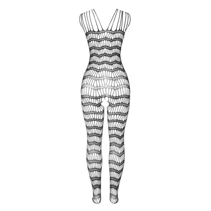 SUBBLIME - 951696 FISHNET CROTCHLESS BODYSTOCKING COM ALAS NOS OMBROS PRETO TAMANHO ÃNICO