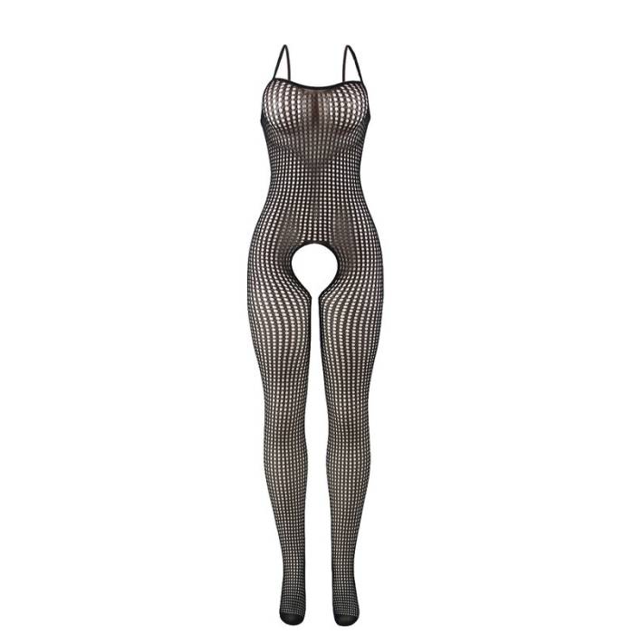 SUBBLIME - 951726 BODYSTOCKING SEM FUNDO DE REDE ELSTICA PRETA TAMANHO ÃNICO