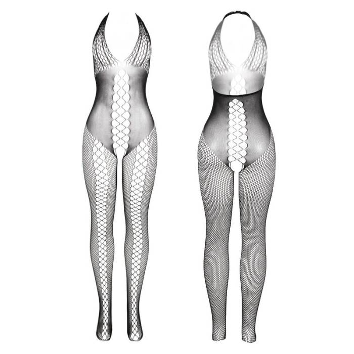 SUBBLIME - 951832 BODYSTOCKING COM COSTAS ABERTAS E DETALHES CRUZADOS PRETO TAMANHO ÃNICO