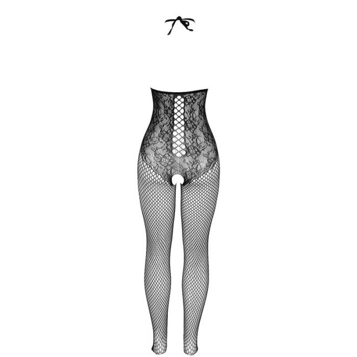 SUBBLIME - 951849 BODYSTOCKING DE REDE ARRASTO COM DECOTE HALTER PRETO TAMANHO ÃNICO