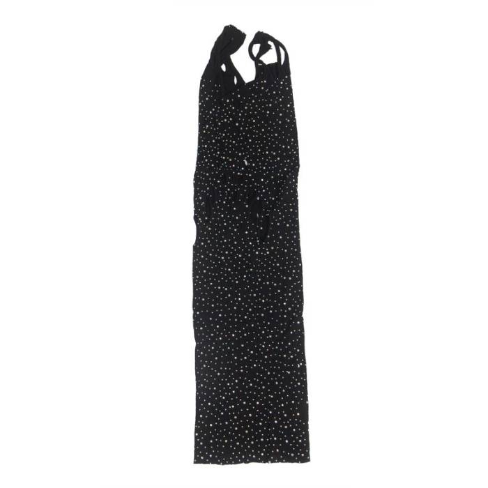 SUBBLIME - 952198 BODYSTOCKING DE REDE COM DIAMANTES BRILHANTES PRETO TAMANHO ÃNICO