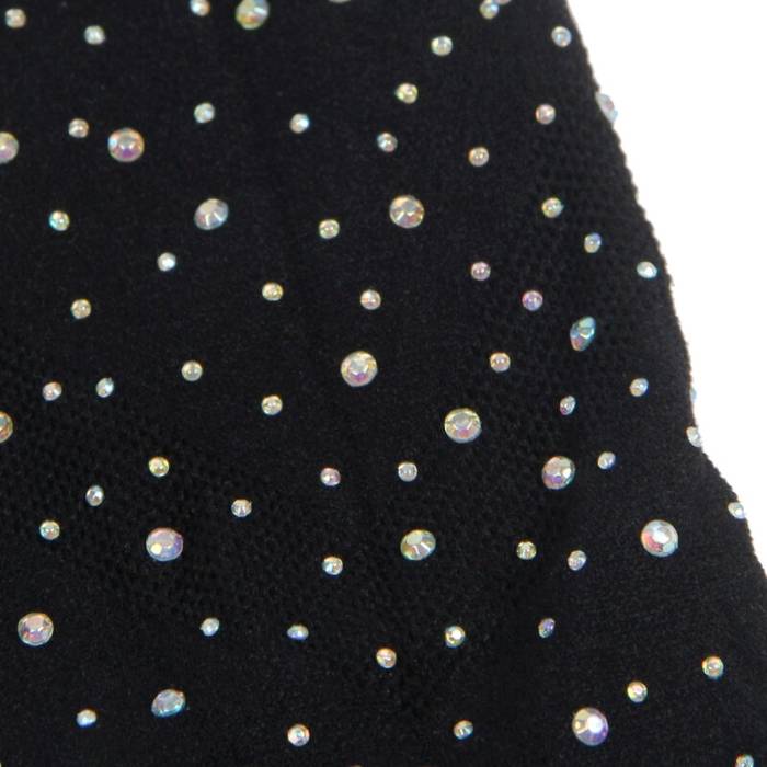 SUBBLIME - 952198 BODYSTOCKING DE REDE COM DIAMANTES BRILHANTES PRETO TAMANHO ÃNICO
