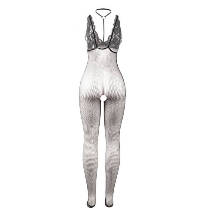 SUBBLIME - 951993 BODYSTOCKING SEM COSTAS DE REDE TRANSPARENTE PRETO TAMANHO ÃNICO
