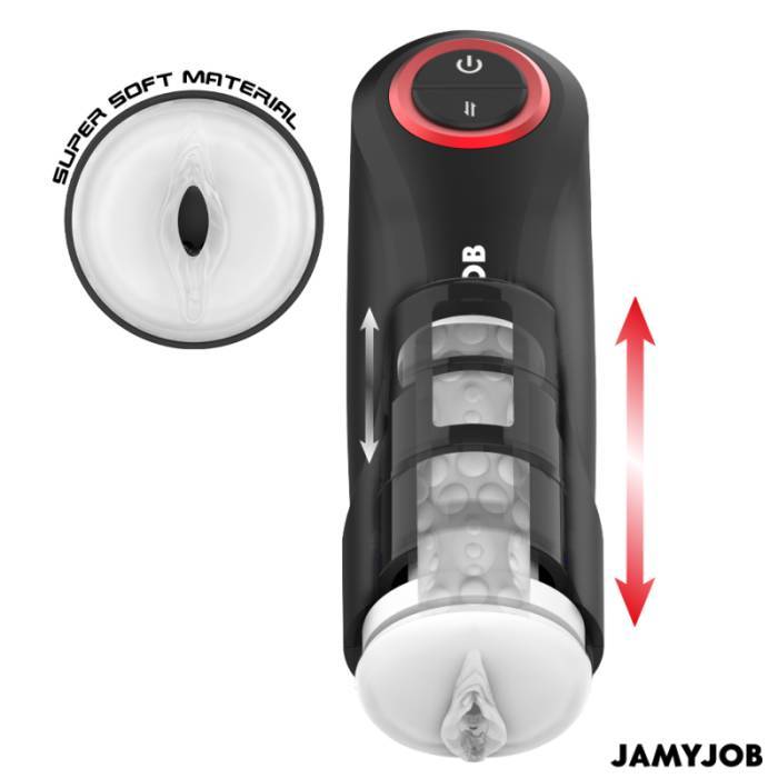 JAMYJOB - MASTURBADOR AUTOMÃTICO DE VAGINA POR GRAVIDADE 5 MODOS DE SUCÃÃO