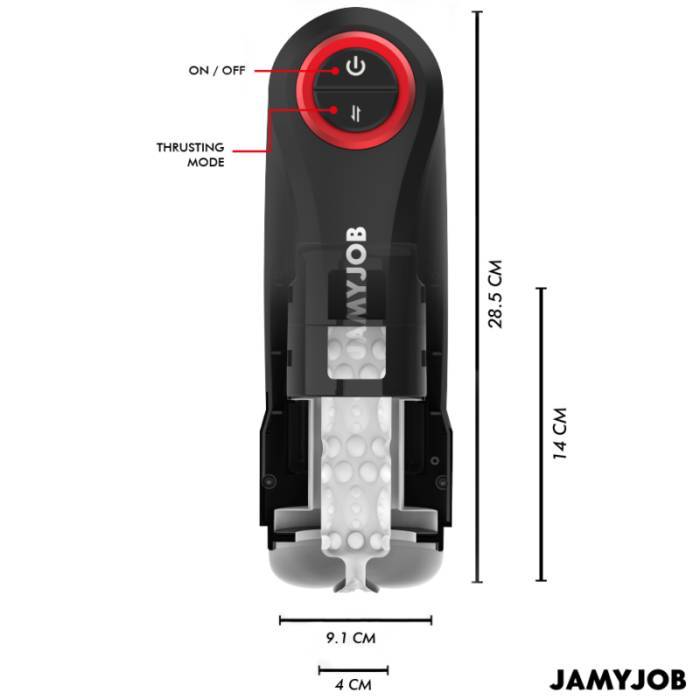 JAMYJOB - MASTURBADOR AUTOMÃTICO DE VAGINA POR GRAVIDADE 5 MODOS DE SUCÃÃO