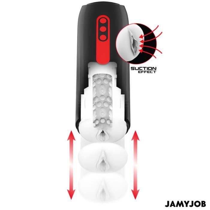JAMYJOB - MASTURBADOR AUTOMÃTICO PHANTOM VAGINA 5 MODOS DE SUCÃÃO E IMPULSO
