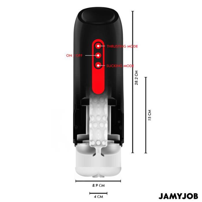 JAMYJOB - MASTURBADOR AUTOMÃTICO PHANTOM VAGINA 5 MODOS DE SUCÃÃO E IMPULSO