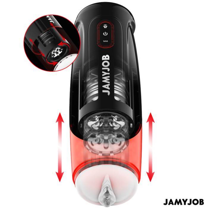 JAMYJOB - MASTURBADOR AUTOMÃTICO DE VAGINA CYCLONE 10 MODOS DE SUCÃÃO E IMPULSO