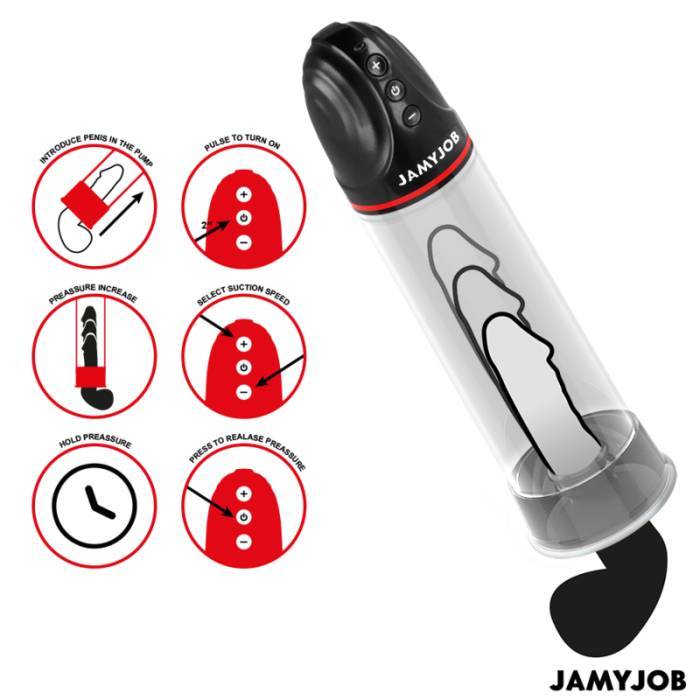 JAMYJOB - BOMBA AUTOMÃTICA XPAND 3 NÃVEIS DE SUCÃÃO CINZA