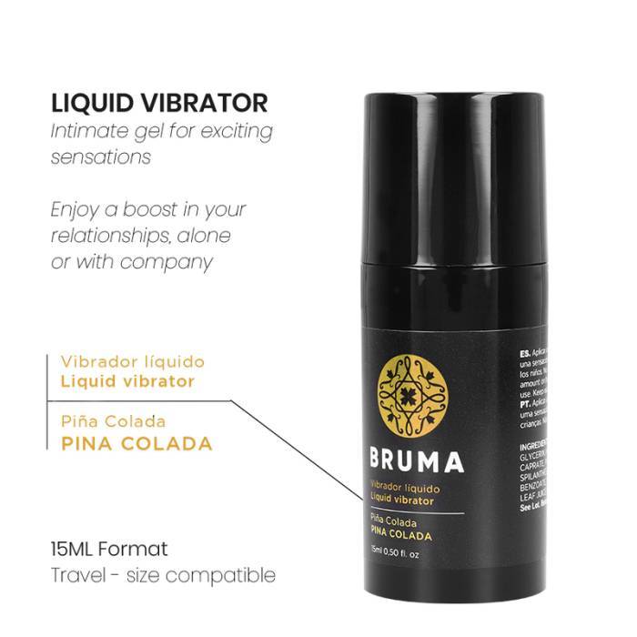 BRUMA - VIBRADOR LÃQUIDO ULTRA DESLIZANTE PINA COLADA 15 ML