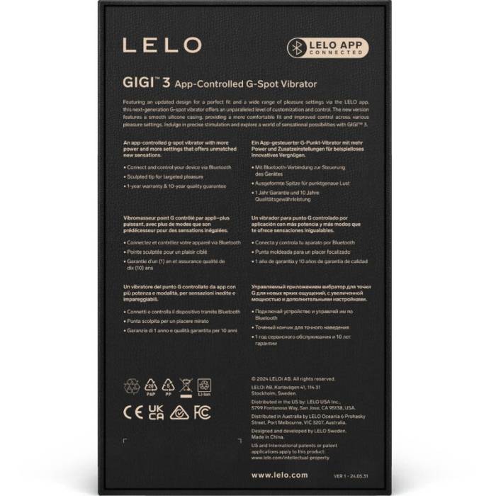 LELO - GIGI⢠3 VIBRADOR G-SPOT ROSA