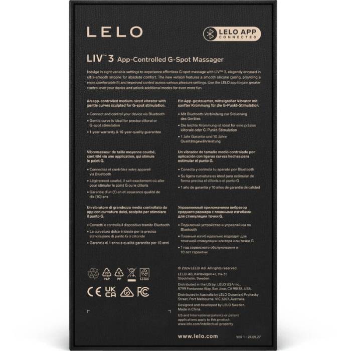 LELO - LIVâ¢ 3 ESTIMULADOR G-SPOT AZUL