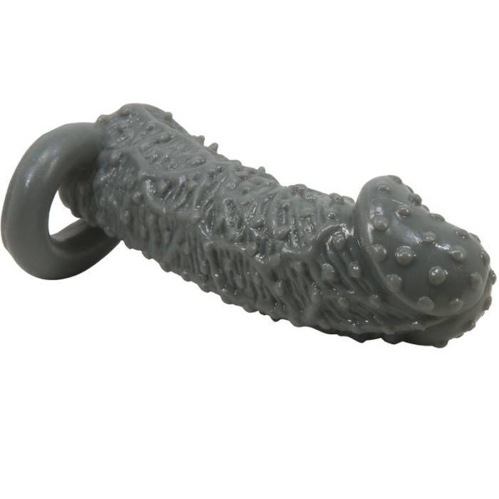 PRETTY LOVE - MANGA DE AMPLIAÃÃO E RETARDAMENTO DE PÃNIS REALÃSTICO MODELO 2 CINZA