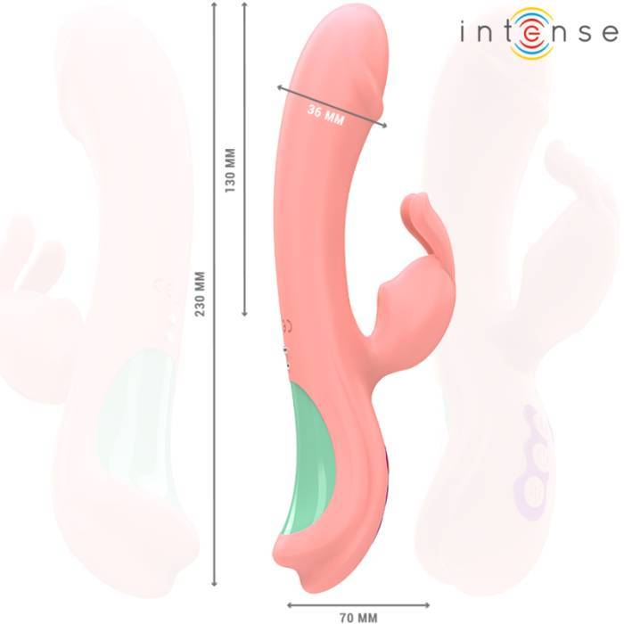 INTENSE - RACHEL RABBIT VIBRADOR 5 VIBRAÃÃES ROSA