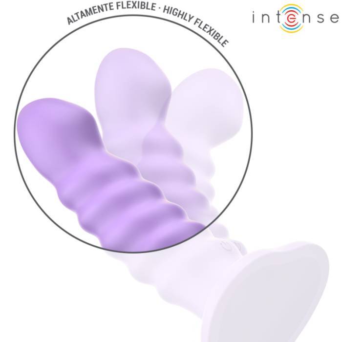 INTENSE - BRENDA VIBRADOR TAMANHO M DESIGN ESPIRAL 10 VIBRAÃÃES ROXO CONTROLE REMOTO