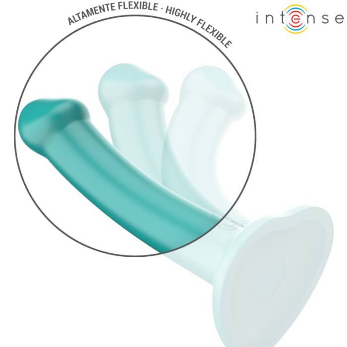 INTENSE - KATIE VIBRADOR COM VENTOSA 10 VIBRAÃÃES AZUL CONTROLE REMOTO