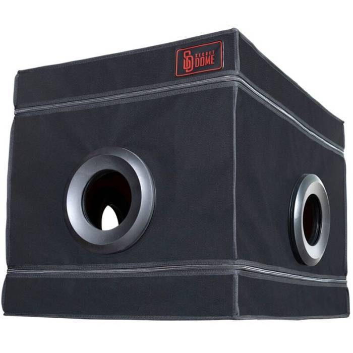SECRET DOME - KINK CLUB LA NICHE CABIN PRETO E VERMELHO