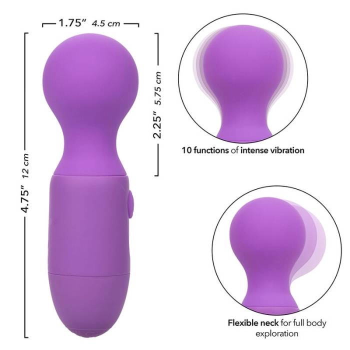 CALEXOTICS - FIRST TIME MASSAGEADOR RECARREGÃVEL 10 VIBRAÃÃES ROXO