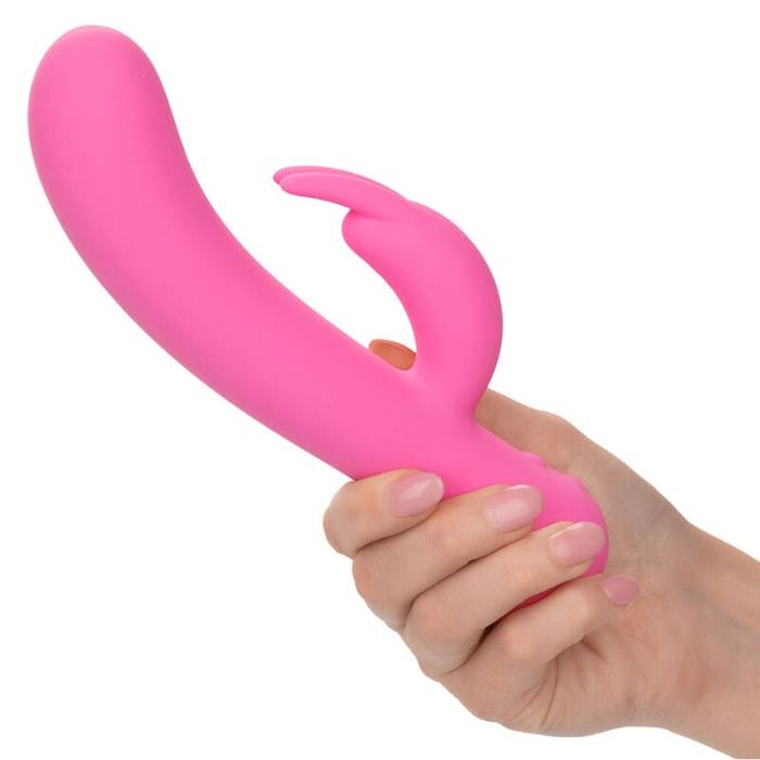 CALEXOTICS - FIRST TIME VIBRADOR COELHO RECARREGÃVEL ROSA