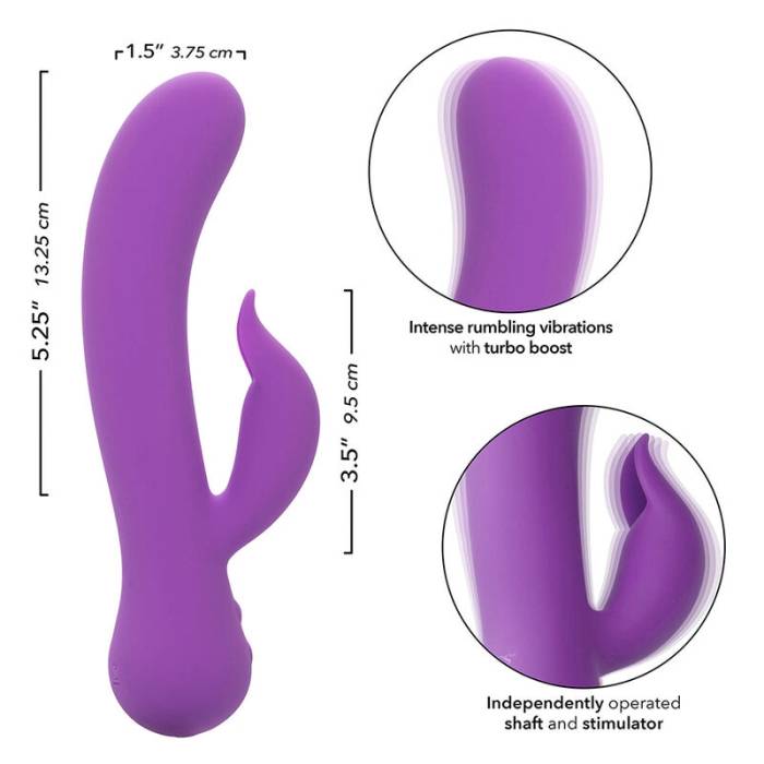 CALEXOTICS - FIRST TIME VIBRADOR PLEASER RECARREGÃVEL ROXO