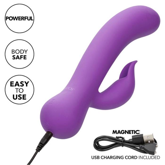 CALEXOTICS - FIRST TIME VIBRADOR PLEASER RECARREGÃVEL ROXO