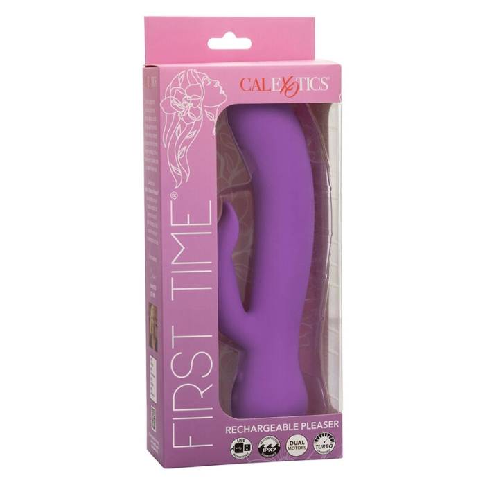 CALEXOTICS - FIRST TIME VIBRADOR PLEASER RECARREGÃVEL ROXO