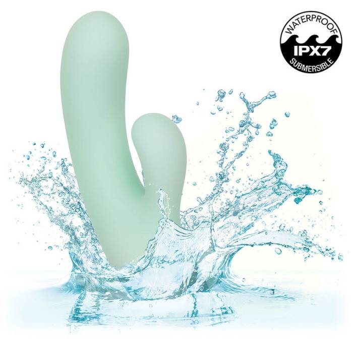 CALEXOTICS - PACIFICA FIJI VIBRADOR E ESTIMULADOR PONTO G 10 VIBRAÃÃES AQUA