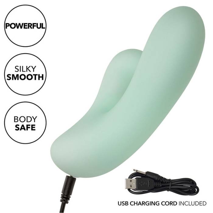 CALEXOTICS - PACIFICA FIJI VIBRADOR E ESTIMULADOR PONTO G 10 VIBRAÃÃES AQUA