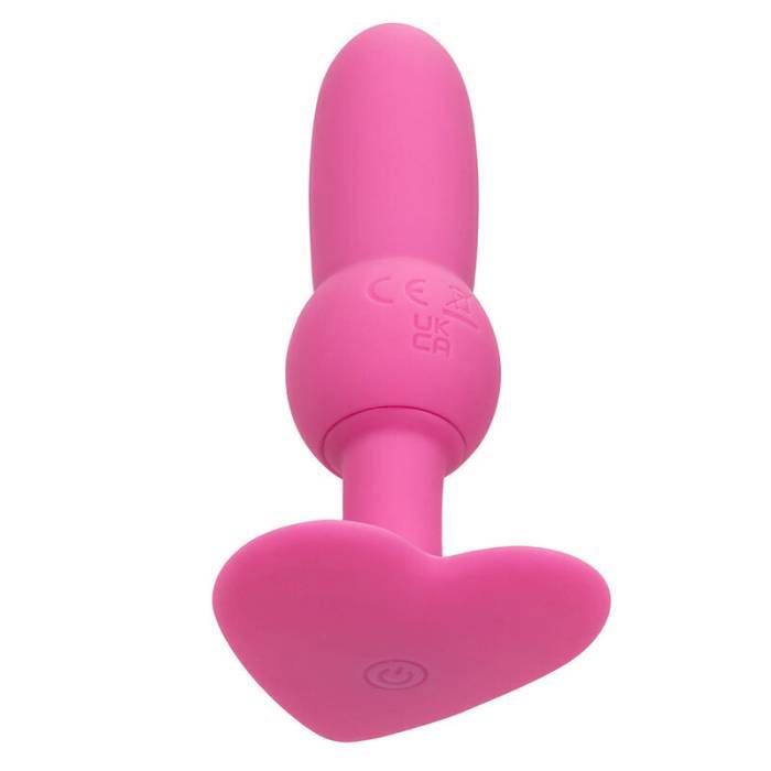 CALEXOTICS - FIRST TIME PLUG ANAL SONDA DE CONTAS 10 VIBRAÃÃES ROSA