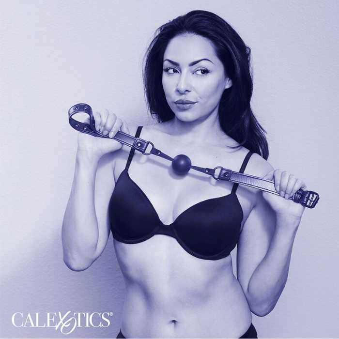 CALEXOTICS - NOCTURNAL MORDAÃA DE BOLA SILICONE PRETO