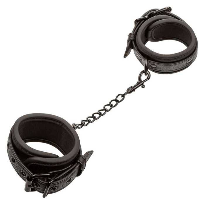 CALEXOTICS - NOCTURNAL PULSEIRAS DE COURO AJUSTÃVEIS PRETAS