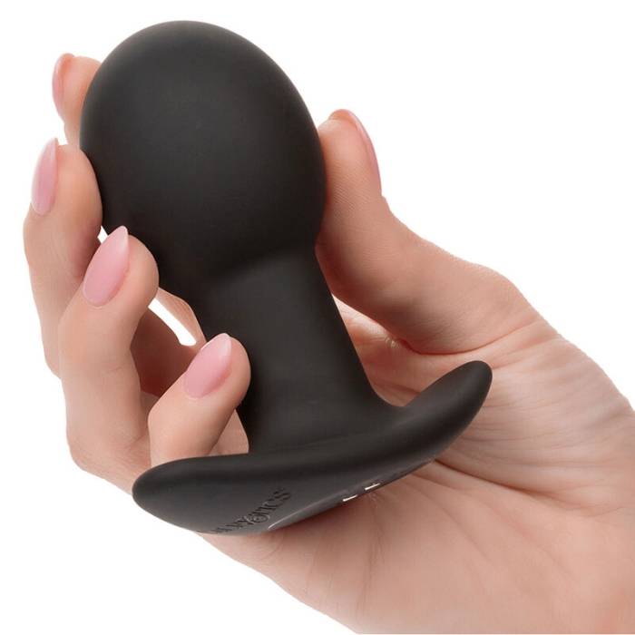 CALEXOTICS - ROCK BOTTOM PLUG ANAL 10 VIBRAÃÃES SILICONE PRETO