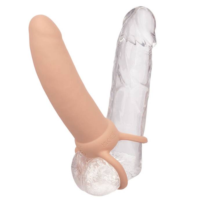 CALEXOTICS - MAXX THICK DUAL PENETRATOR 10 VIBRAÃÃES CARNE
