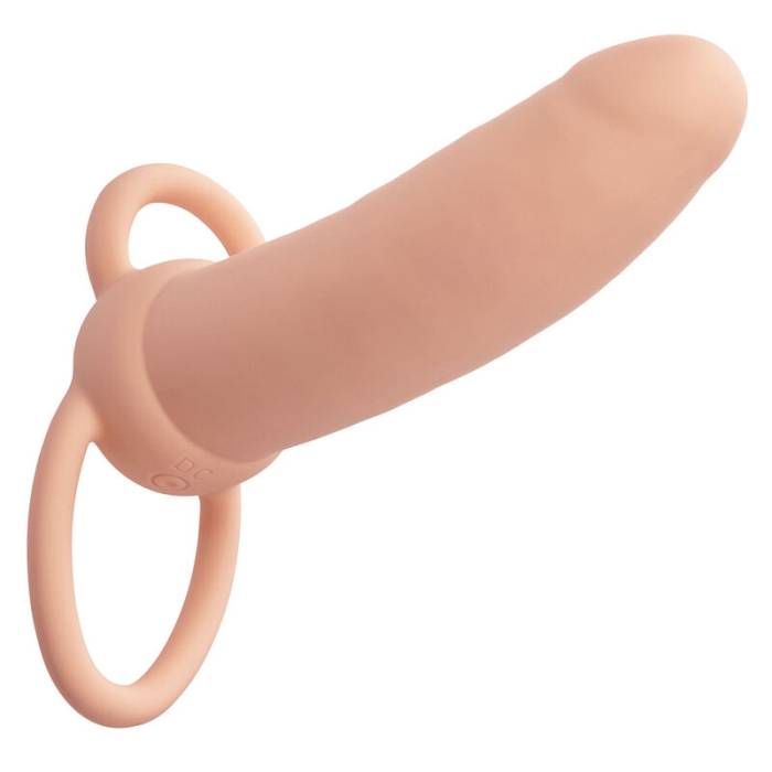 CALEXOTICS - MAXX THICK DUAL PENETRATOR 10 VIBRAÃÃES CARNE