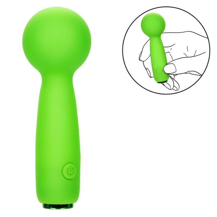 CALEXOTICS - NEON VIBES BUBBLY VIBE O MINI MASSAGEADOR 10 VIBRAÃÃES VERDE