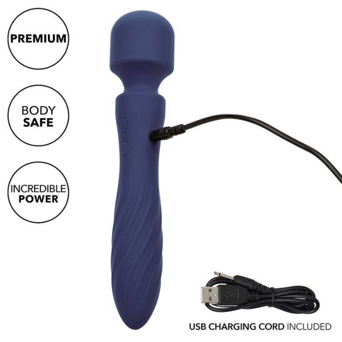 CALEXOTICS - CHARISMA MYSTIQUE MASSAGER DUAL MOTORS 12 FUNÃÃES 20,5 CM X 4,5 CM ROXO