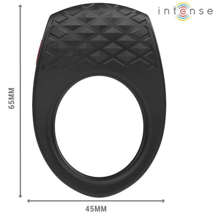 INTENSE - CLOVER VIBRADOR ANEL PENIS 10 VIBRAÃÃES PRETO