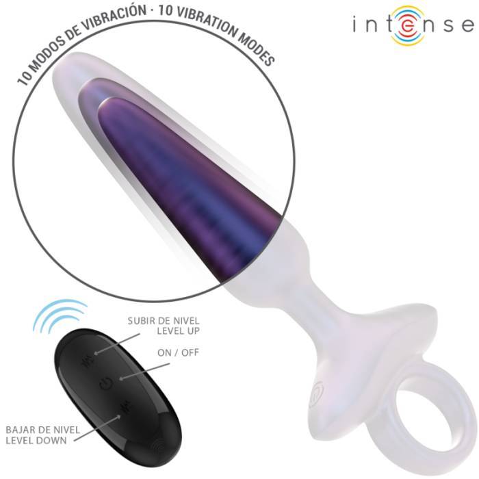 INTENSE - MARLON VIBRADOR ANAL PLUG MODELO 4 CONTROLE REMOTO